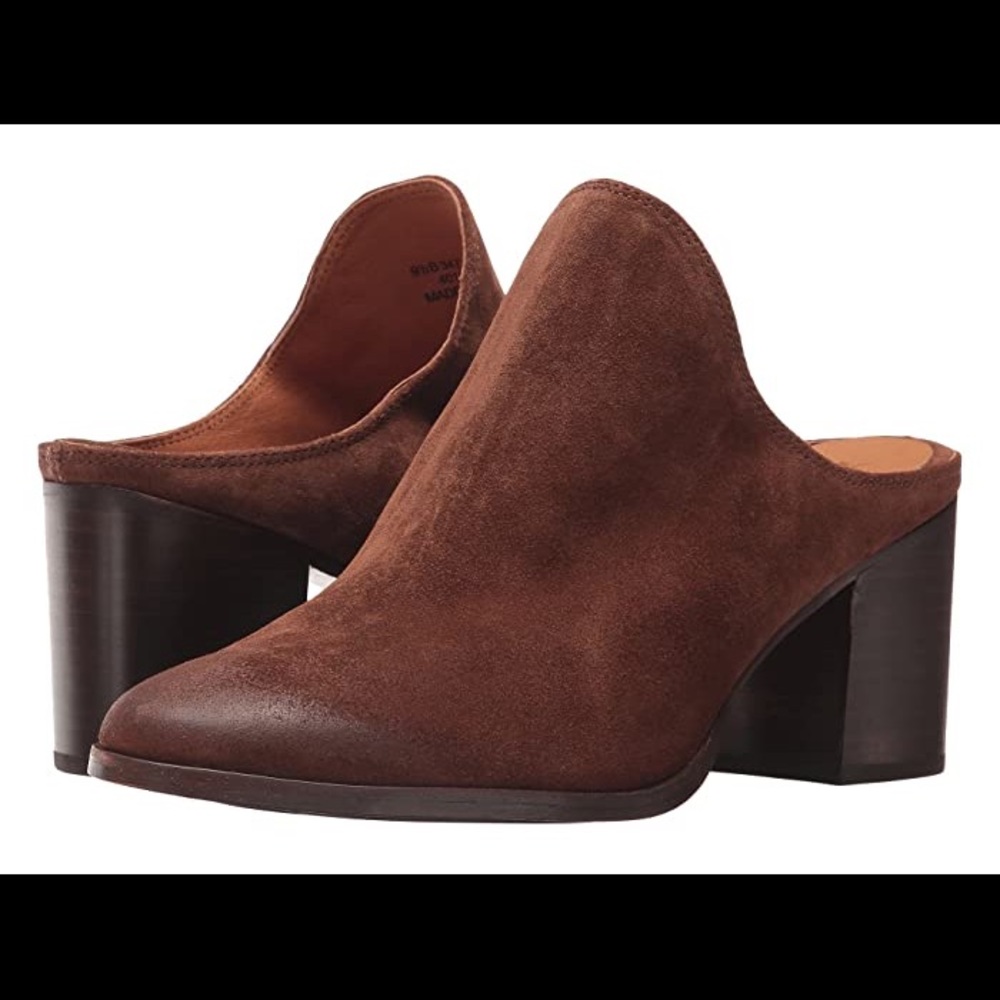 Frye Naomi Mule Brown Suede 6.5 Worn Once!
